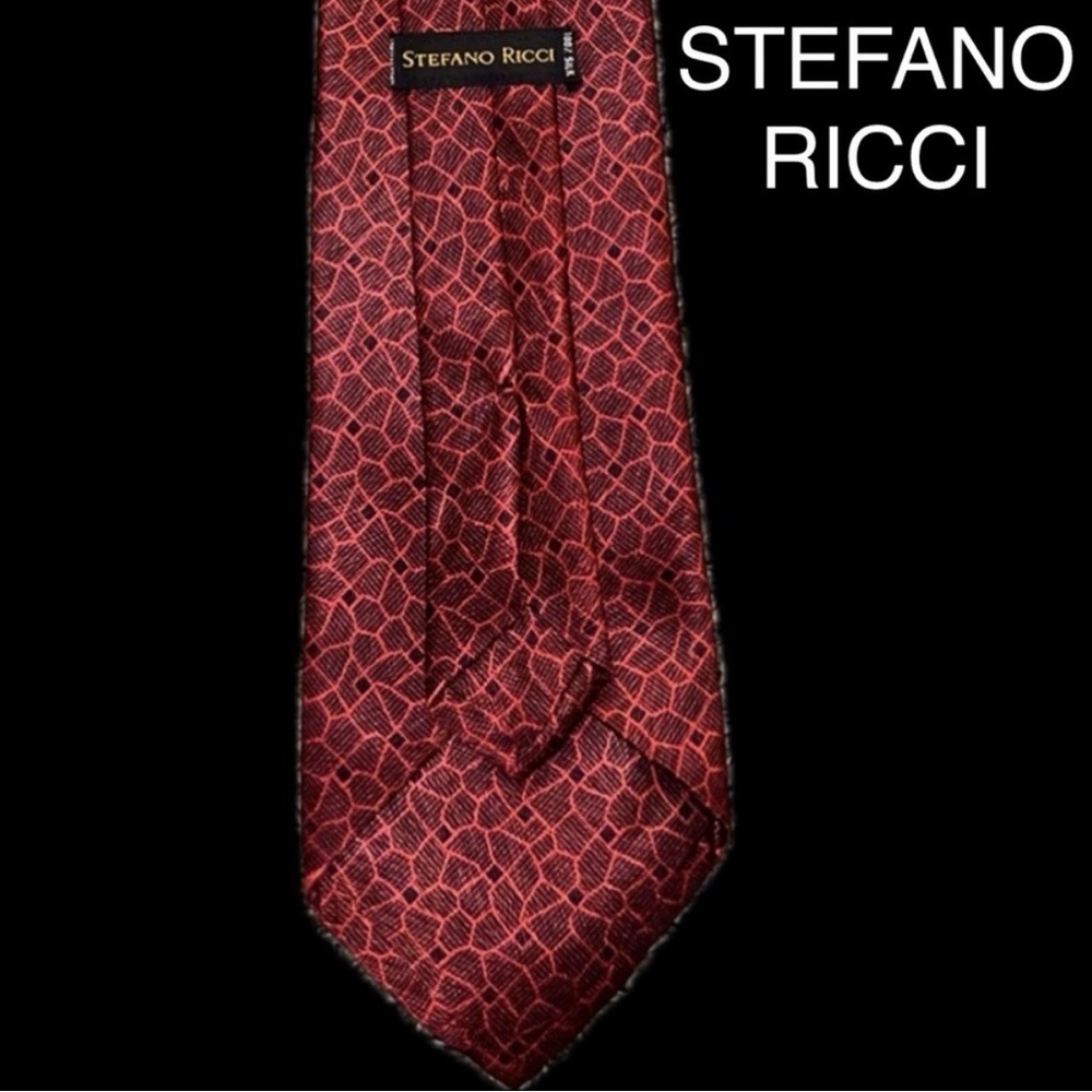 Stefano Ricci Red Silk Tie